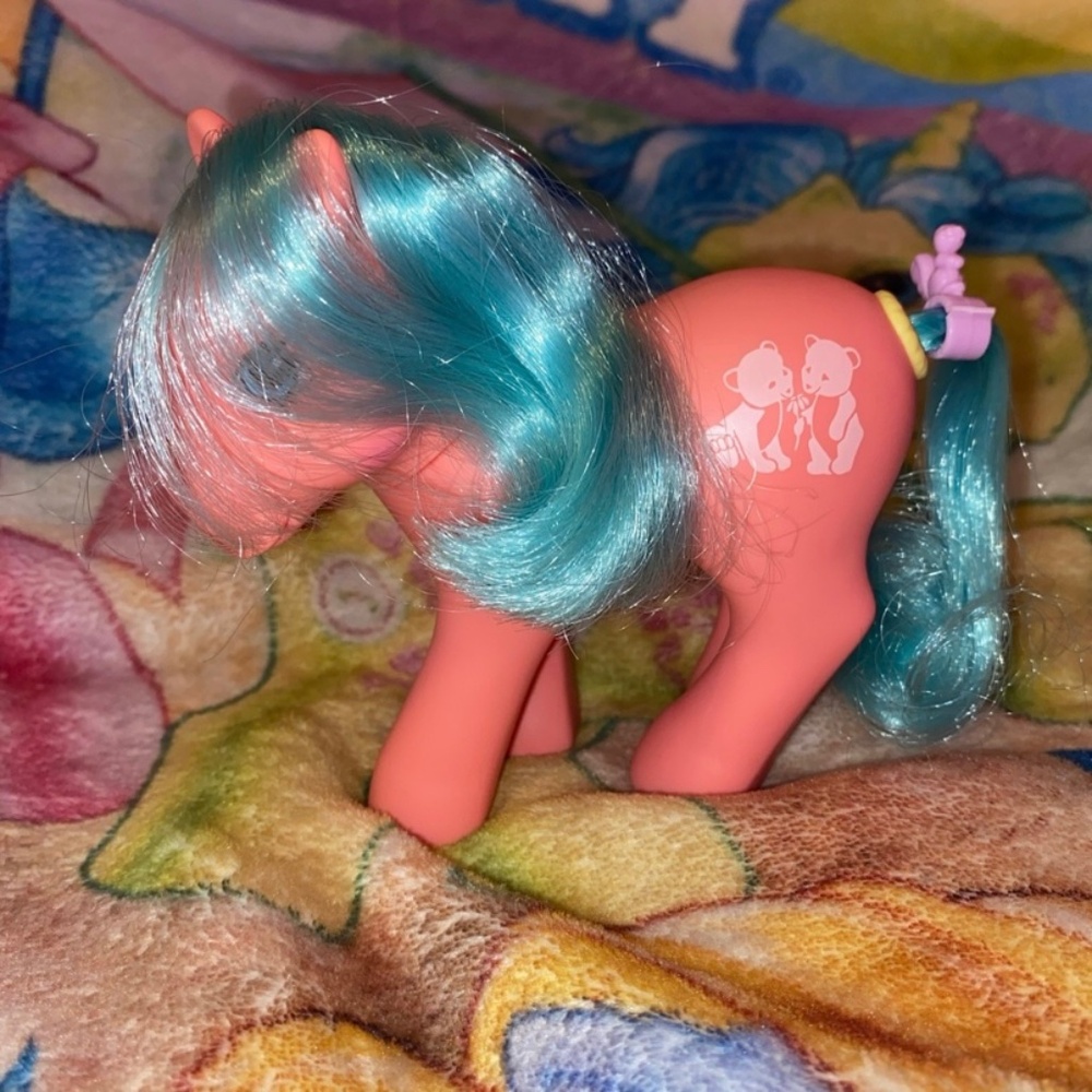 Tossles Happy Tails Hasbro Vintage G1 My Little Pony clip Accessory working mlp